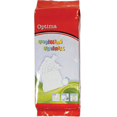 Optima Modelirna masa, 1000 g, bela Slike