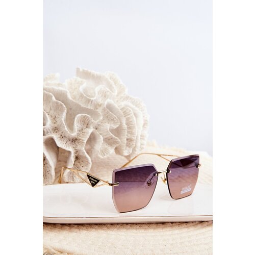 Kesi Women's sunglasses with shaded lenses, gold Cene