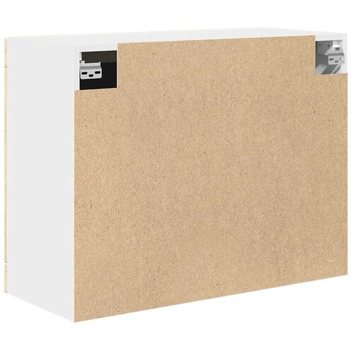  stakleni ormarić &amp;quot;Lyon&amp;quot; hrast Sonoma 80x31x60 cm Konstruirano drvo Slike