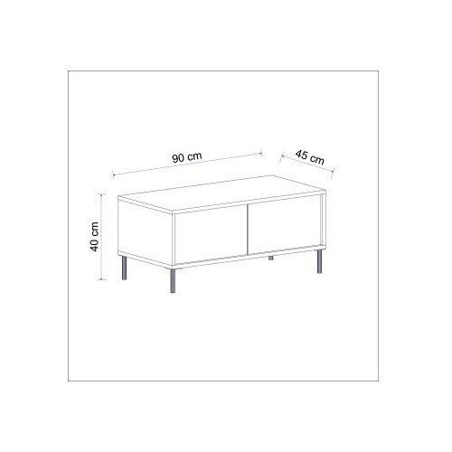Hanah home Club sto Imaj 90x40x45cm Bež-Zlatni Slike