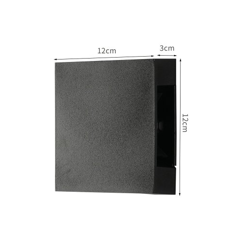  Brilagi - LED spolja&amp;scaron;nje zidno svetlo QUADRAY LED/4W/230V crno IP65 Slike