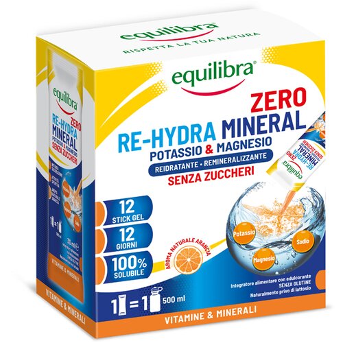 Equilibra Potassium &amp;amp; Magnesium RE-HYDRA Mineral 12x30ml/360ml Slike