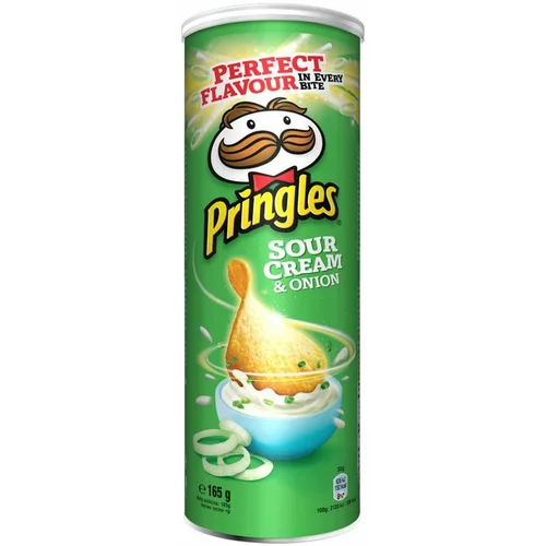 Pringles Čips , kisla smetana in čebula, 165 g