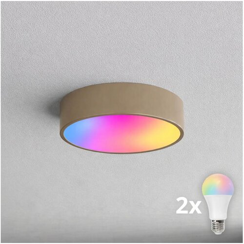  Brilagi - LED RGBW prigu&scaron;iva plafonska lampa CLARE 2xE27/9W/230V Wi-Fi bež Cene