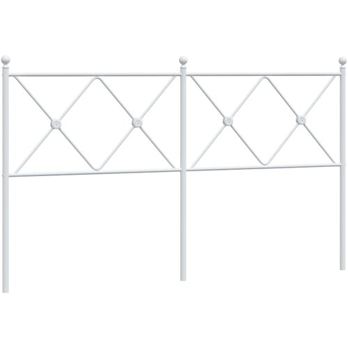 VidaXL Kovinsko vzglavje belo 150 cm, (21152191) Slike