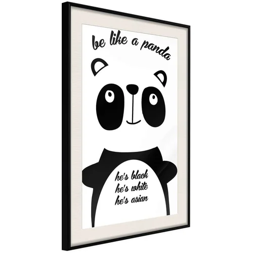  Poster - Tolerant Panda 30x45