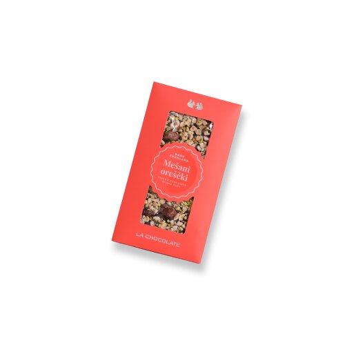 Drop shop d.o.o., La Chocolate TEMNA ČOKOLADA Z MEŠANIMI OREŠČKI Cene