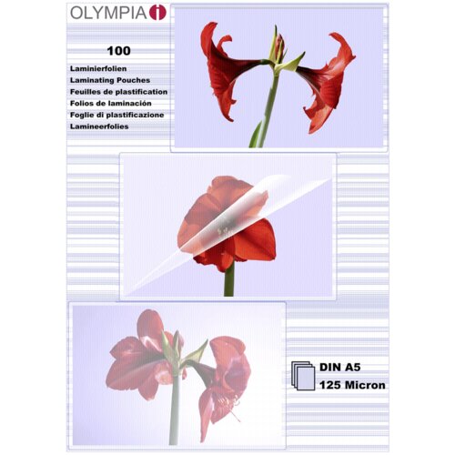 Olympia 1x100 Laminating pouches DIN A5 125 micron 9177 Slike