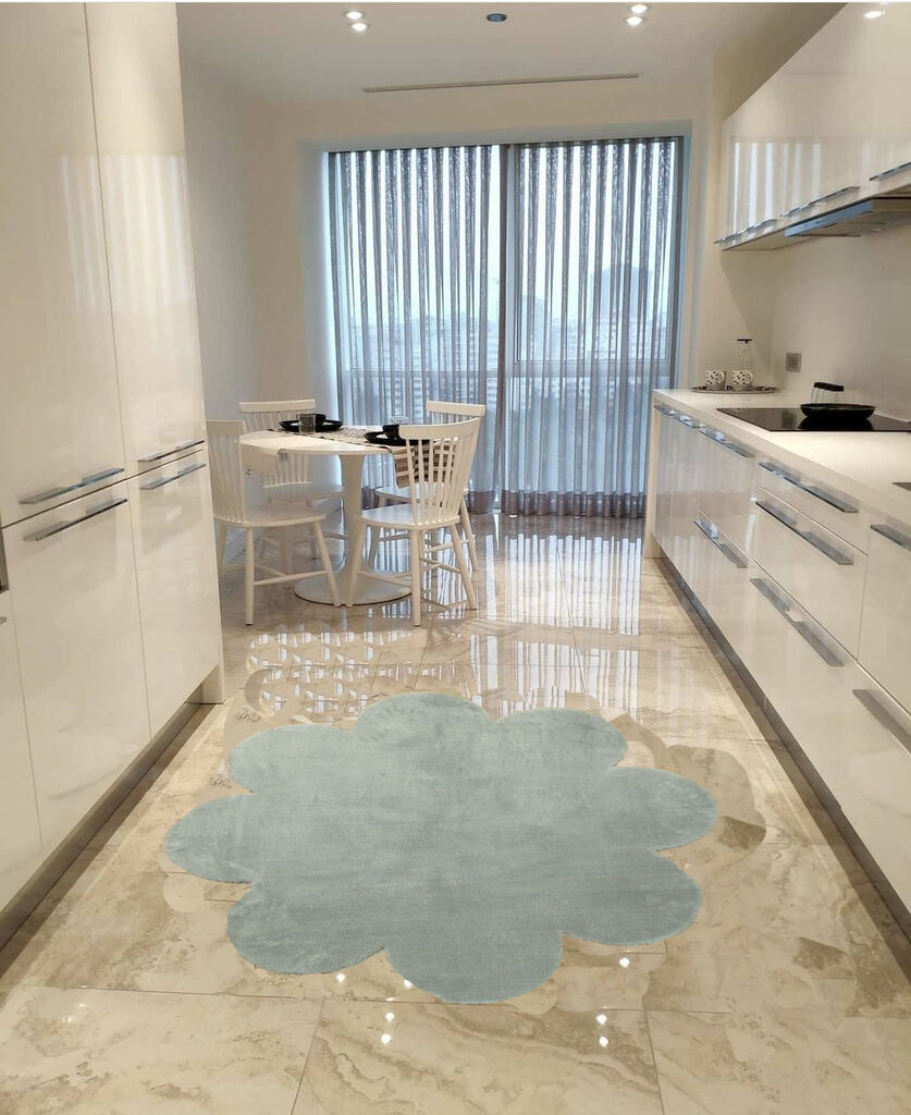Conceptum Hypnose Tepih Daisy, 80x80 cm, Svetlosivi Cene