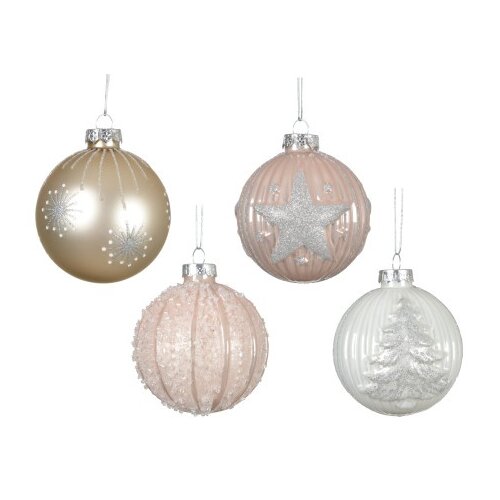  Novogodišnja dekoracija - hanging bauble 8cm 062867 - pastel - kmg ( 044418 ) Cene