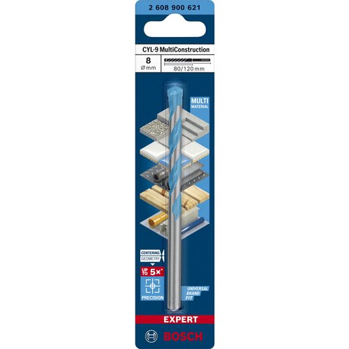 Bosch EXPERT svrdlo CYL-9 MultiCon. 8x80 mm - 2608900621 - Slike