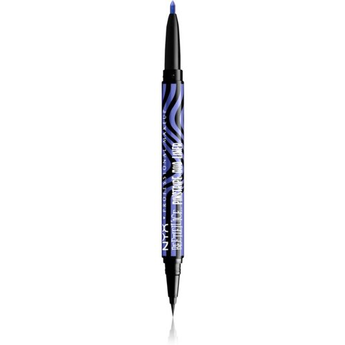 NYX Professional Makeup Beetlejuice Pinstripe Duo Liner tekoče črtalo za oči 2 v 1 odtenek 02 Purple Chrome 0,5 ml Cene
