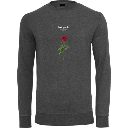 MT Men Charcoal Lost Youth Rose Crewneck Cene