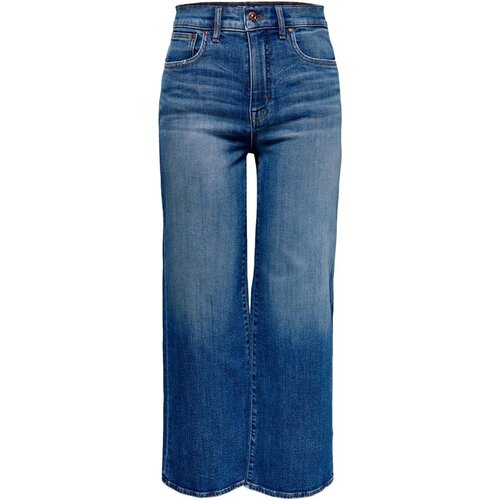 Only Jeans VAQUEROS ANCHOS CROP MUJER 15184102 Modra Slike