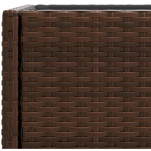  Vrtne sadilice s policom 2 kom smeđe 90 x 40 x 75 cm poliratan Slike