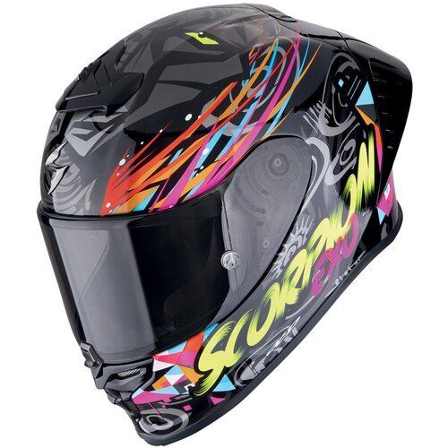 Scorpion Exo-r1 evo ii air savage black-blue-pink kaciga Cene