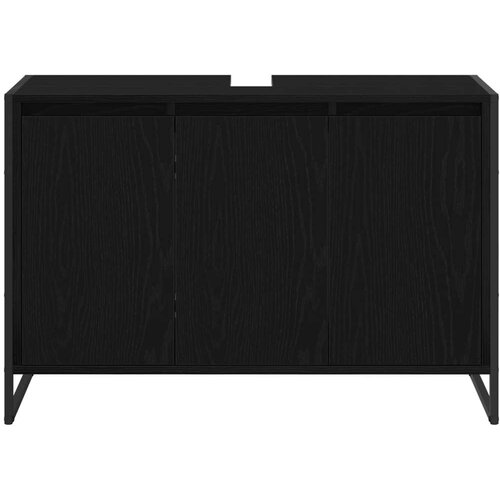 Kupaonski ormar Crni hrast 90 x 30 x 60 cm Konstruirano drvo Slike