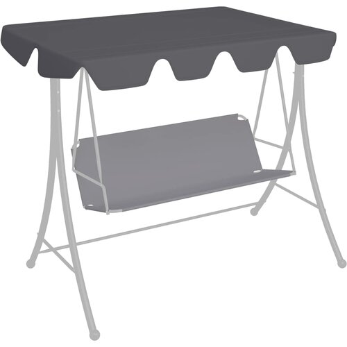 vidaXL Streha za vrtno gugalnico antracitna 150/130x70/105 cm Cene