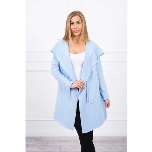 Kesi marka niezdefiniowana Cape with a loose hood azure Slike