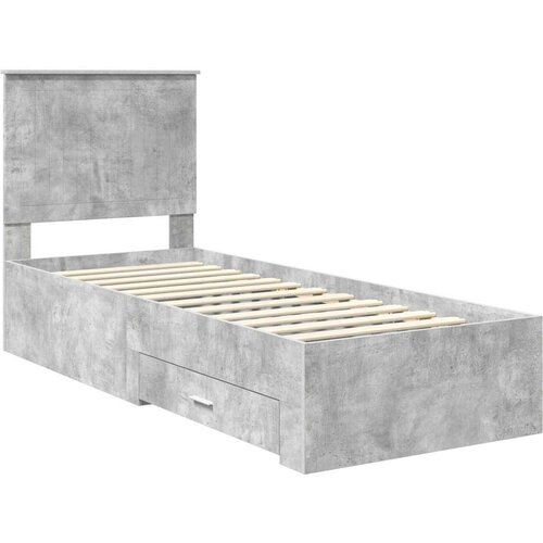  Okvir za krevet Betonski sivi i srebrna 75 x 190 cm Slike