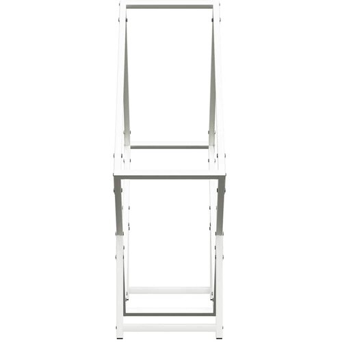  Stalak za drva bijeli 80x25x80 cm hladno valjani čelik Slike