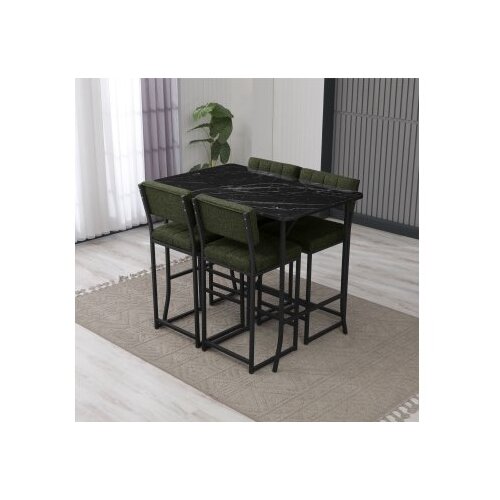 Hanah home Set barskih stolova i stolica, 110x70x92 cm, 5 delova, Zelena Cijene