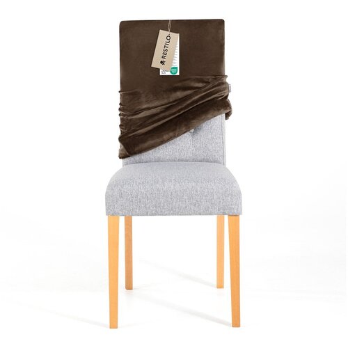 Restilo Rjava raztegljiva prevleka za stol 48 cm Sento &amp;ndash; Slike