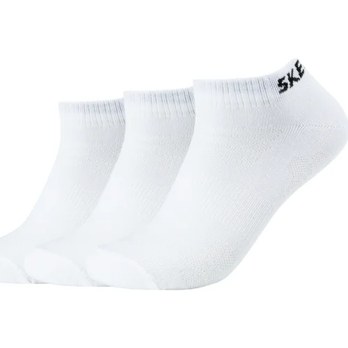 Skechers Nogavice 3PPK Mesh Ventilation Socks Bela