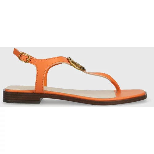 Guess Kožne sandale MIRY za žene, boja: narančasta, s platformom, FL6MRY LEA21