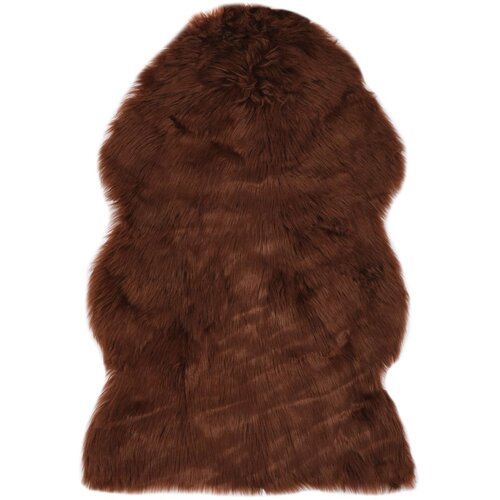 vidaXL Preproga 60x90 cm umetna ovčja koža rjava Cene