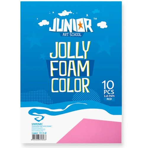 Junior jolly Color Foam, eva pena, A4, 10K, odaberite nijansu Roze Slike