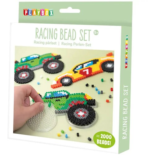 Playbox Set za izradu utrkivačkog automobila od peglajućih perlica, 5 mm, s MIDI perlicama Cijene