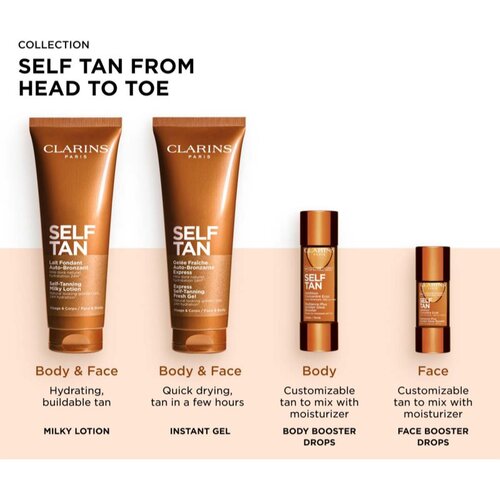 Clarins Self Tan Express Self-Tanning Fresh Gel samoporjavitveni gel z vlažilnim učinkom 125 ml Slike
