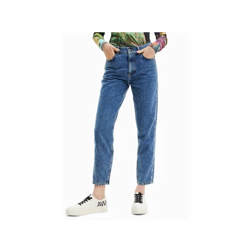 Desigual Jeans hlače Mayo 23SWDD36 Modra Mom Fit