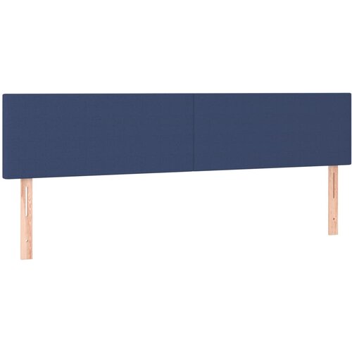 vidaXL Posteljno vzglavje 2 kosa modro 100x5x78/88 cm blago, (20938678) Cene