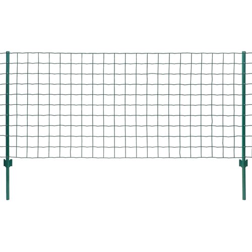 vidaXL Evro ograja iz jekla 20x0,8 m zelena Cene
