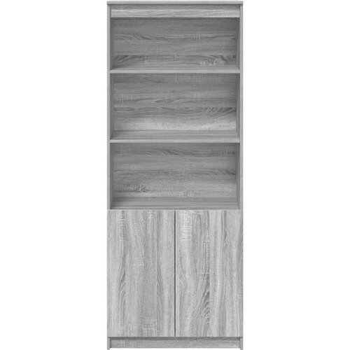 VidaXL Visoka omara siva sonoma 70x35x180 cm inženirski les Slike
