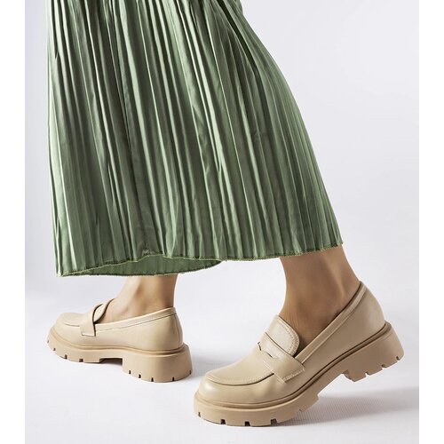 Gemre Beige elegant moccasins Puccianiello Cene