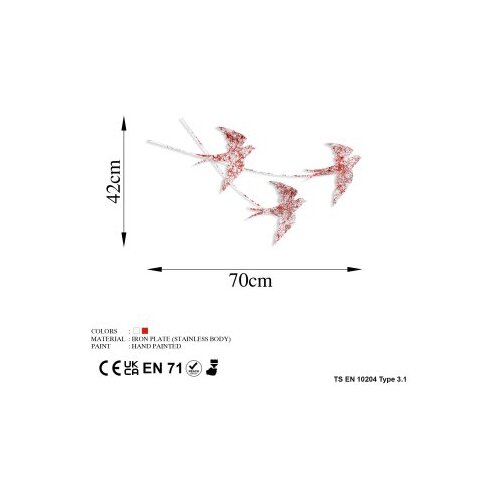Wallity Zidna dekoracija Wallow 5, 42x70cm, &amp;Scaron;arena Slike