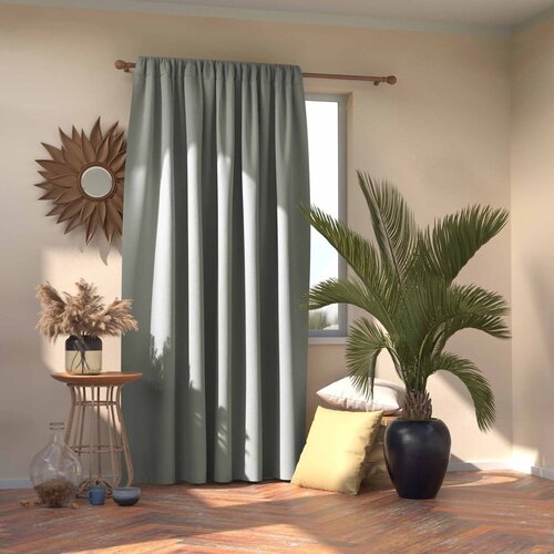 Restilo Siva zatamnjujuća/termo izolacijska zavjesa 140x245 cm Pleat &amp;ndash; Slike