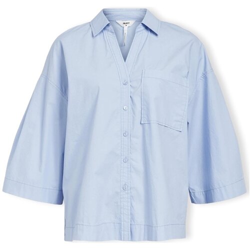 .OBJECT Topi & Bluze Demi Shirt 3/4 - Brunnera Blue Modra Cene