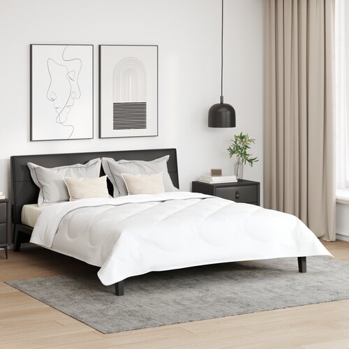 vidaXL Odeja Drugo z blazino 3 pcs Bela 240 x 200 cm Mikrofibra Cene