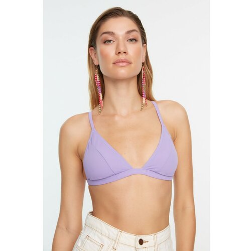 Trendyol Lilac Triangle Bikini Top Slike