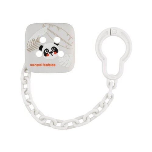 Canpol BabiesBoo Soothers Holder verižica za dudo Panda 1 kos Cene