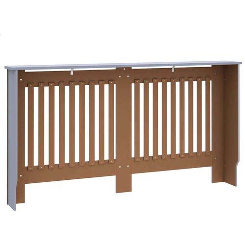 VidaXL pokrivač radijatora 2 pcs siva 152 x 19 x 81.5 cm Slike