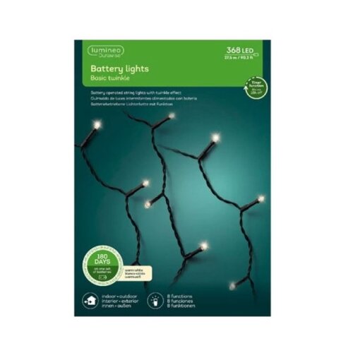  Led novogodišnje lampice baterija 8 funkcija topla bela L2750cm Lumineo 497261 Cene