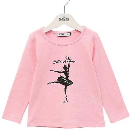 Wanex Majica dugih rukava za devojčice Balerina 32846, Roze Cene