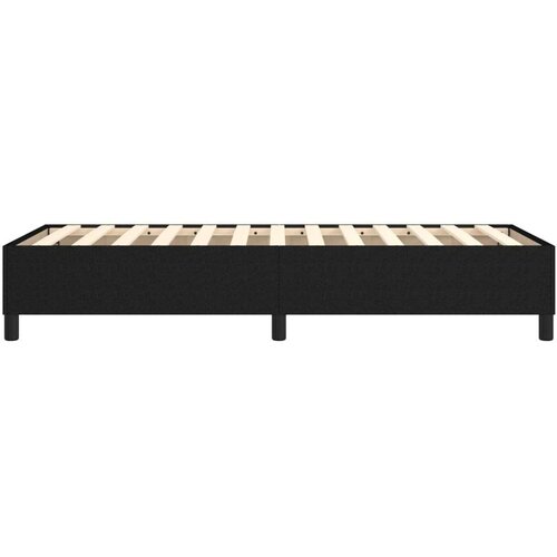 VidaXL Okvir za krevet s oprugama crni 100 x 200 cm od tkanine Slike