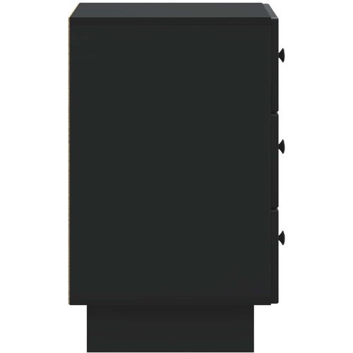  Noćni ormar s ladicama Crna 43 x 41 x 66,5 cm Konstruirano drvo Slike