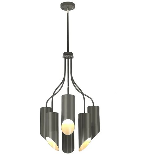 Elstead Quinto Stropna svetilka s 6 lučmi, večkraka, temno siva, polirani nikelj, E27, (22098677) Cene